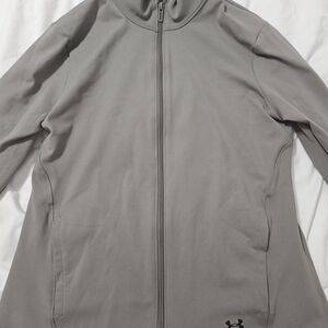 Under Armour Women’s Light Gray Full-Zip Utility Jacket